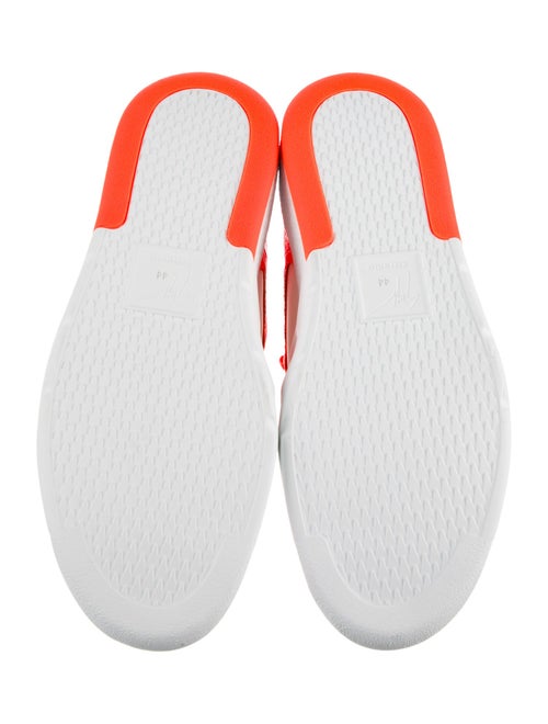 Giuseppe Zanotti Leather Colorblock Pattern Athletic Sneakers