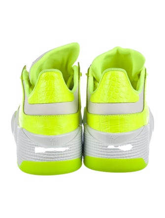 Giuseppe Zanotti Leather Colorblock Pattern Sneakers