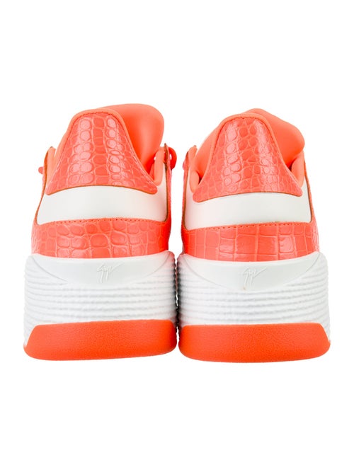 Giuseppe Zanotti Leather Colorblock Pattern Sneakers