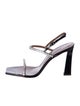 Giuseppe Zanotti Patent Leather Crystal Embellishments Slingback Sandals