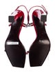 Giuseppe Zanotti Patent Leather Crystal Embellishments Slingback Sandals