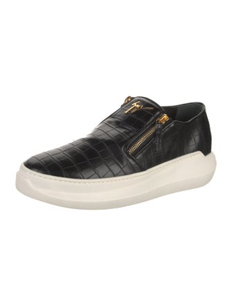 Giuseppe Zanotti Embossed Leather Boat Shoes