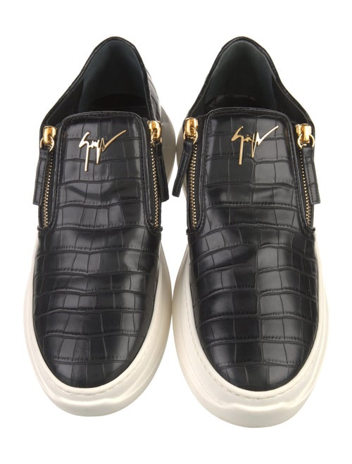 Giuseppe Zanotti Embossed Leather Boat Shoes