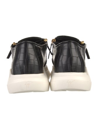 Giuseppe Zanotti Embossed Leather Boat Shoes