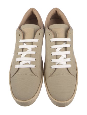 Giuseppe Zanotti Canvas Leather Trim Embellishment Sneakers