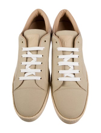 Giuseppe Zanotti Canvas Leather Trim Embellishment Sneakers