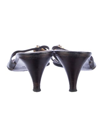 Giuseppe Zanotti Leather Slides