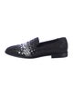 Giuseppe Zanotti Mesh Crystal Embellishments Loafers