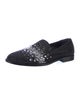 Giuseppe Zanotti Mesh Crystal Embellishments Loafers