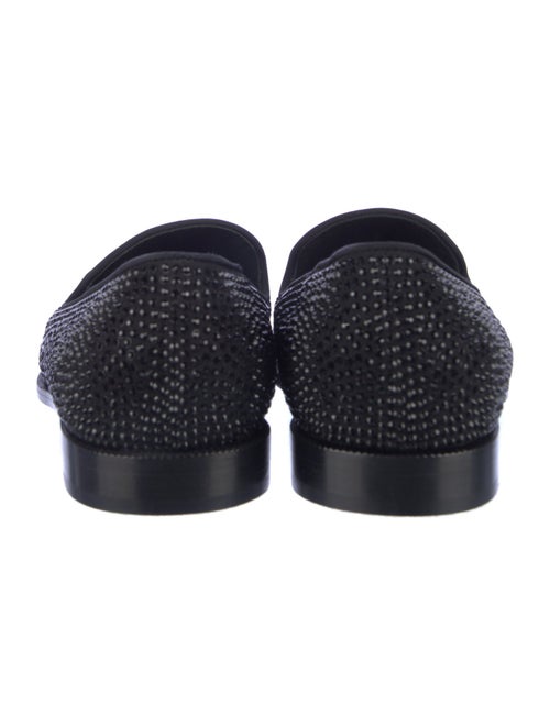 Giuseppe Zanotti Mesh Crystal Embellishments Loafers