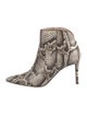 Giuseppe Zanotti Leather Animal Print Boots