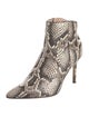 Giuseppe Zanotti Leather Animal Print Boots