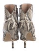 Giuseppe Zanotti Leather Animal Print Boots