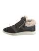 Giuseppe Zanotti Wool Colorblock Pattern Sneakers