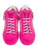 Giuseppe Zanotti Girls' Velvet High Top Sneaker