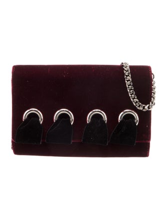 Giuseppe Zanotti Velvet Shoulder Bag