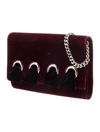 Giuseppe Zanotti Velvet Shoulder Bag