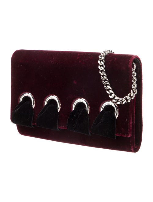 Giuseppe Zanotti Velvet Shoulder Bag