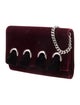 Giuseppe Zanotti Velvet Shoulder Bag