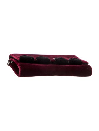 Giuseppe Zanotti Velvet Shoulder Bag
