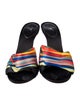 Giuseppe Zanotti Leather Striped Slides
