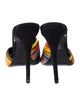 Giuseppe Zanotti Leather Striped Slides