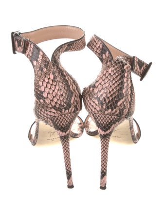Giuseppe Zanotti Snakeskin Animal Print Sandals
