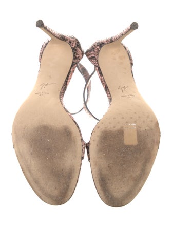 Giuseppe Zanotti Snakeskin Animal Print Sandals