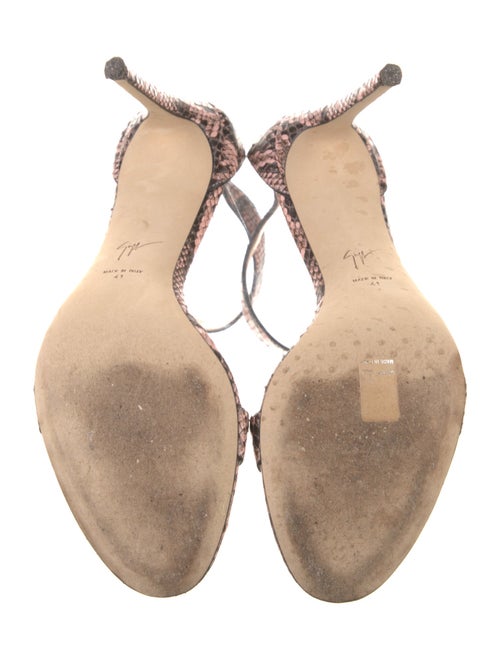 Giuseppe Zanotti Snakeskin Animal Print Sandals