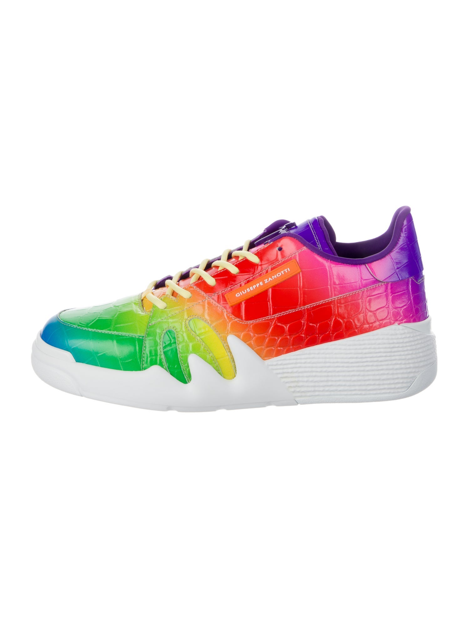 Giuseppe Zanotti Leather Printed Sneakers w/ Tags