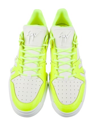 Giuseppe Zanotti Leather Colorblock Pattern Sneakers