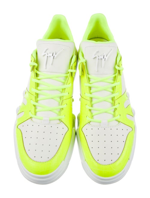 Giuseppe Zanotti Leather Colorblock Pattern Sneakers