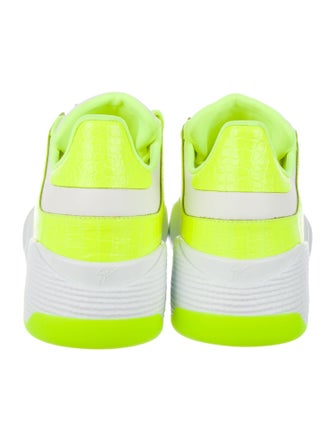Giuseppe Zanotti Leather Colorblock Pattern Sneakers