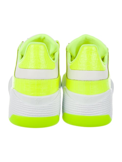 Giuseppe Zanotti Leather Colorblock Pattern Sneakers