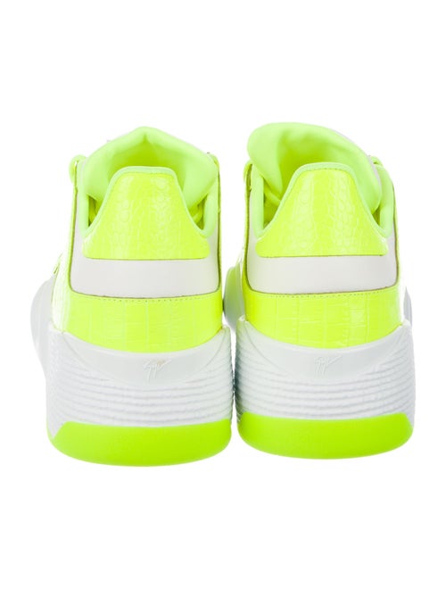 Giuseppe Zanotti Embossed Leather Colorblock Pattern Sneakers