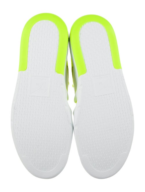 Giuseppe Zanotti Embossed Leather Colorblock Pattern Sneakers