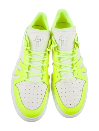 Giuseppe Zanotti Leather Colorblock Pattern Sneakers