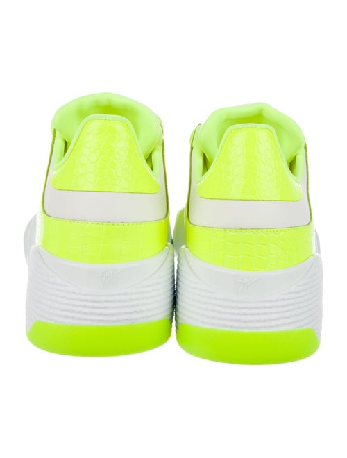 Giuseppe Zanotti Leather Colorblock Pattern Sneakers