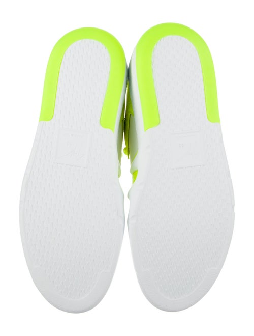 Giuseppe Zanotti Leather Colorblock Pattern Sneakers