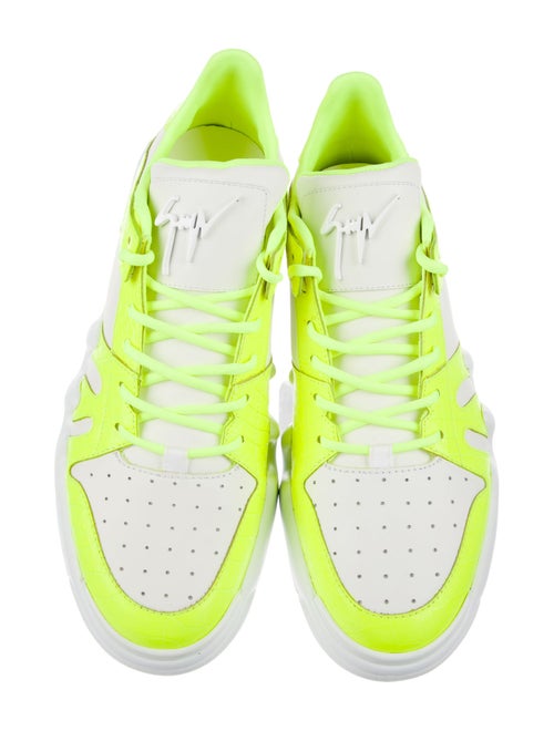 Giuseppe Zanotti Embossed Leather Colorblock Pattern Sneakers