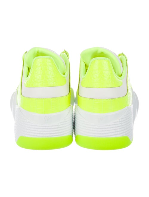 Giuseppe Zanotti Embossed Leather Colorblock Pattern Sneakers