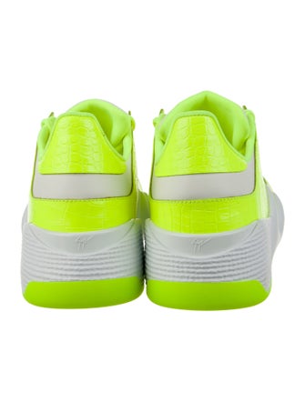 Giuseppe Zanotti Leather Colorblock Pattern Sneakers