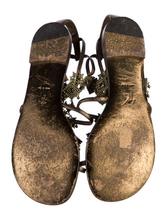 Giuseppe Zanotti Metal Gladiator Sandals