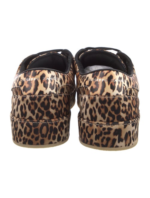 Giuseppe Zanotti Satin Animal Print Sneakers