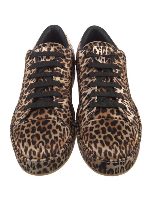 Giuseppe Zanotti Leather Animal Print Sneakers