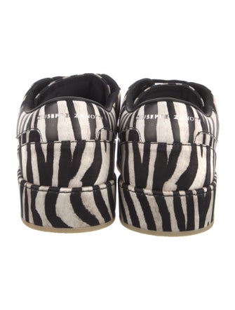 Giuseppe Zanotti Leather Animal Print Sneakers