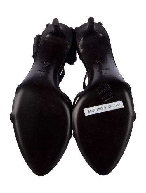 Giuseppe Zanotti Satin Bow Accents Sandals