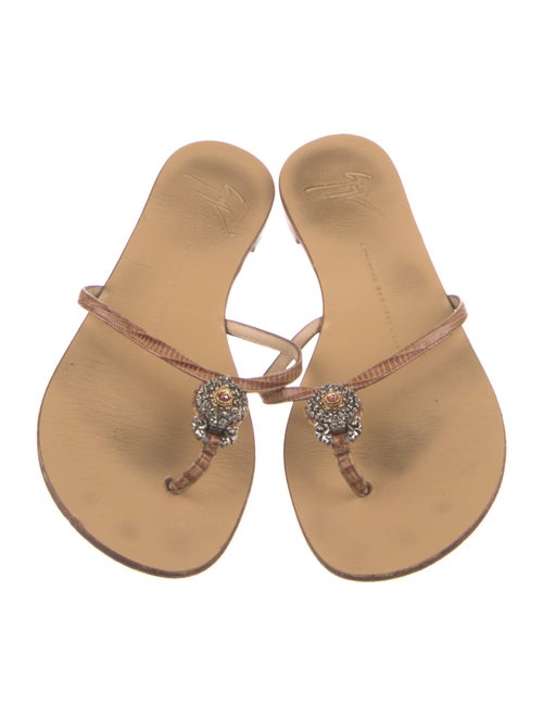 Giuseppe Zanotti Leather Slides