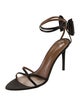Giuseppe Zanotti Satin Bow Accents Sandals