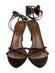 Giuseppe Zanotti Satin Bow Accents Sandals